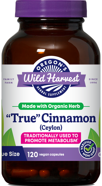 Cinnamon "True" (Ceylon) 120ct Capsules